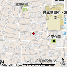 東京都世田谷区松原3丁目1-20周辺の地図
