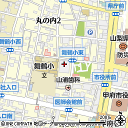 甲府信用金庫　財務課周辺の地図