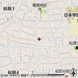 東京都世田谷区松原3丁目1-13周辺の地図