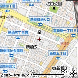 裏木・総合会計（税理士法人）　新橋支店周辺の地図