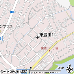 東京都日野市東豊田1丁目周辺の地図