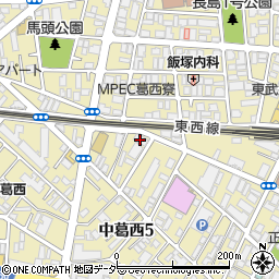 柿家鮨葛西店周辺の地図