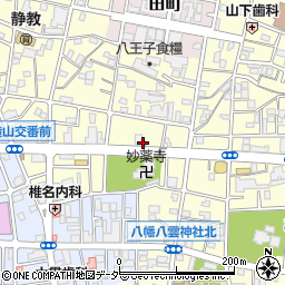 八王子元横山町郵便局周辺の地図