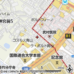 東京都渋谷区神宮前5丁目48周辺の地図