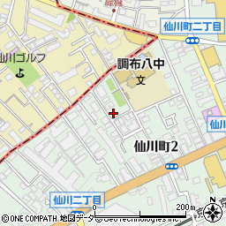 東京都調布市仙川町2丁目10周辺の地図