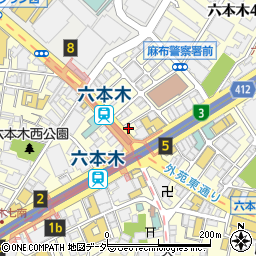 カラオケ館 六本木店周辺の地図