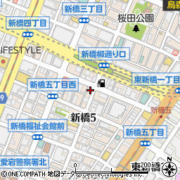 新橋駅前 G-Style ジースタイル周辺の地図