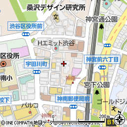 東京都渋谷区神南1丁目周辺の地図