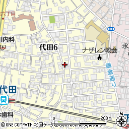 東京都世田谷区代田6丁目周辺の地図