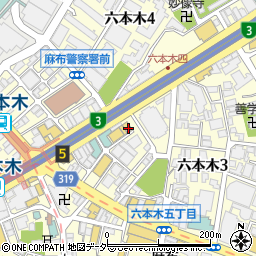 東京都港区六本木3丁目9-4周辺の地図