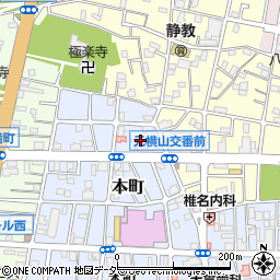 東京都八王子市本町33周辺の地図