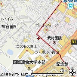 キノコしゃぶしゃぶ専門店 シャングリラズシークレット 表参道店周辺の地図