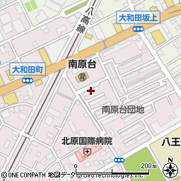 公団南原台団地１２号棟周辺の地図