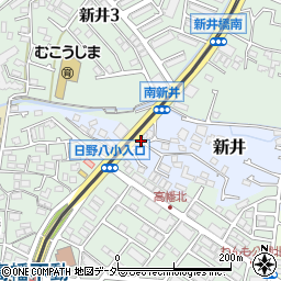 東京都日野市新井730周辺の地図