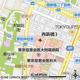 東京都港区西新橋3丁目18周辺の地図