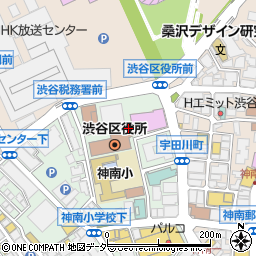 ジャパンレンタカー渋谷公園通り店周辺の地図