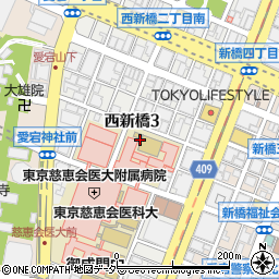 東京都港区西新橋3丁目周辺の地図