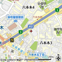 デンタルオフィス六本木東京周辺の地図