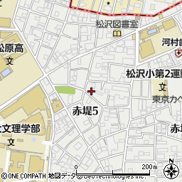 赤堤テラスハウスＣ棟周辺の地図