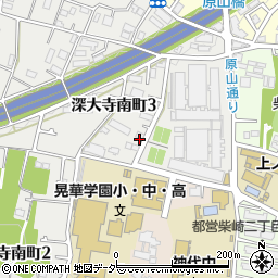 東京都調布市深大寺南町3丁目周辺の地図