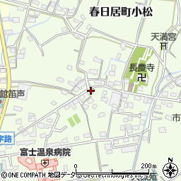 山梨県笛吹市春日居町小松930周辺の地図