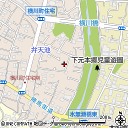 東京都八王子市横川町98周辺の地図