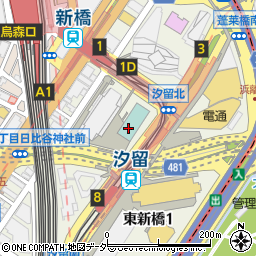ザ　ロイヤルパークホテル　東京汐留周辺の地図
