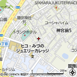 東京都渋谷区神宮前5丁目36-17周辺の地図