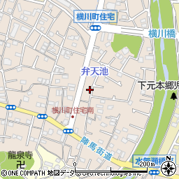 東京都八王子市横川町43周辺の地図