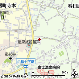 山梨県笛吹市春日居町小松1045周辺の地図