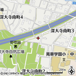 東京都調布市深大寺南町3丁目2周辺の地図