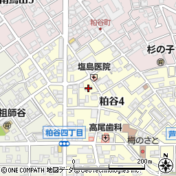 東京都世田谷区粕谷4丁目周辺の地図