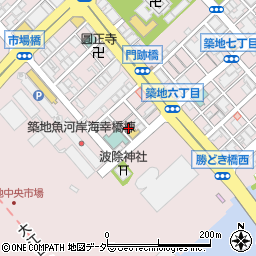 小田急パーキング築地６丁目第１駐車場周辺の地図