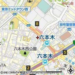 ファミリーマート六本木七丁目店周辺の地図