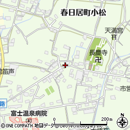 山梨県笛吹市春日居町小松920周辺の地図