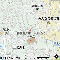 東京都世田谷区上北沢1丁目30周辺の地図