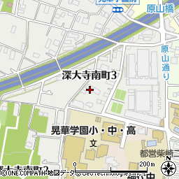 東京都調布市深大寺南町3丁目9周辺の地図