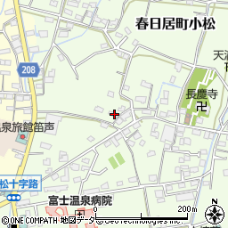 山梨県笛吹市春日居町小松1028周辺の地図