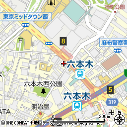 最大150名貸切×ラグジュアリー空間 Yamori‐ヤモリ‐ 六本木周辺の地図