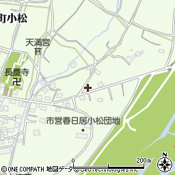 山梨県笛吹市春日居町小松787周辺の地図