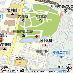 恩賜林記念館周辺の地図