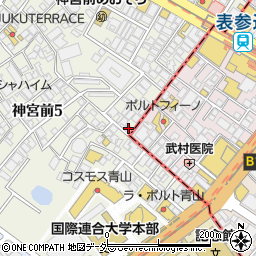 東京都渋谷区神宮前5丁目3-11周辺の地図