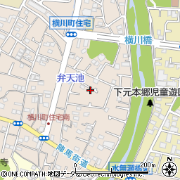 東京都八王子市横川町89周辺の地図