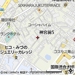 東京都渋谷区神宮前5丁目36-4周辺の地図