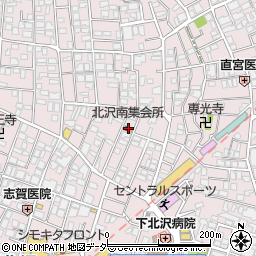 北沢南区民集会所周辺の地図