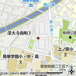東京都調布市深大寺南町3丁目17周辺の地図