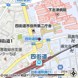 千葉県四街道市鹿渡2001周辺の地図