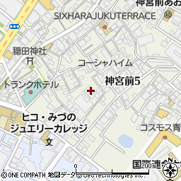 東京都渋谷区神宮前5丁目36-6周辺の地図