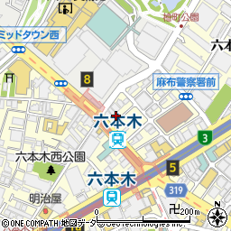 麺屋武蔵 虎嘯周辺の地図