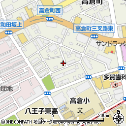 東京都八王子市高倉町周辺の地図